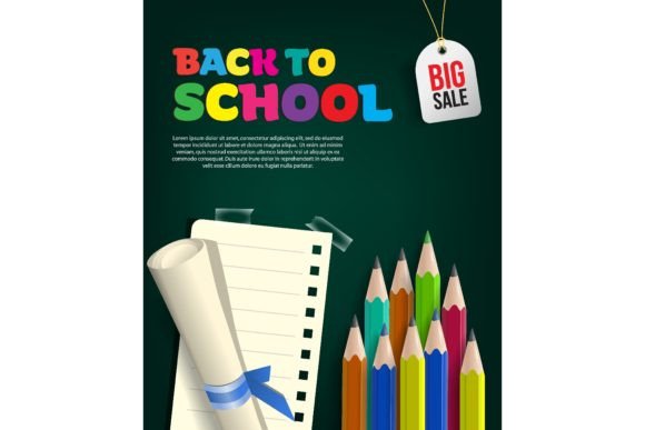 Back to School Big Sale Flyer Design Wit
