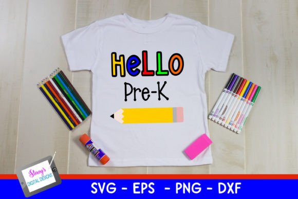 Back to School - Hello Pre-K SVG