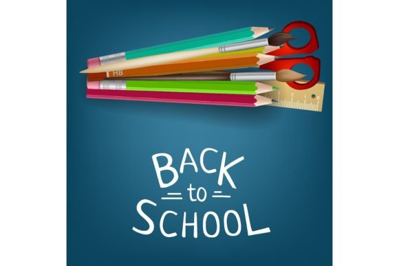 Back to School Lettering and Supplies. O