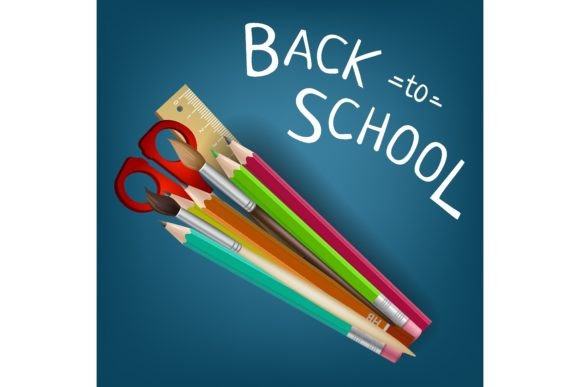 Back to School Lettering with Bright Sup