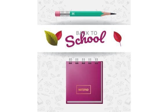Back to School Lettering with Doodles, N