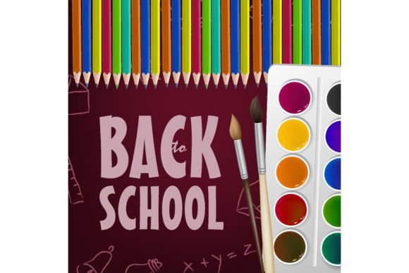 Back to School Poster Design with Brushes: Creative, Vibrant & Ready-to-Use Visuals