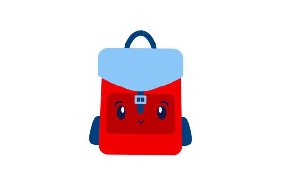 Back to School Red Bags Kawai Icon: A Versatile Digital Asset for Educators, Designers, and Small Businesses