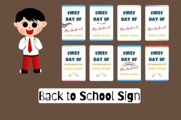 Back to School Sign Printable for Kids