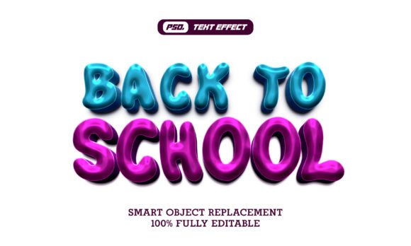 Back to School Text Effect Template