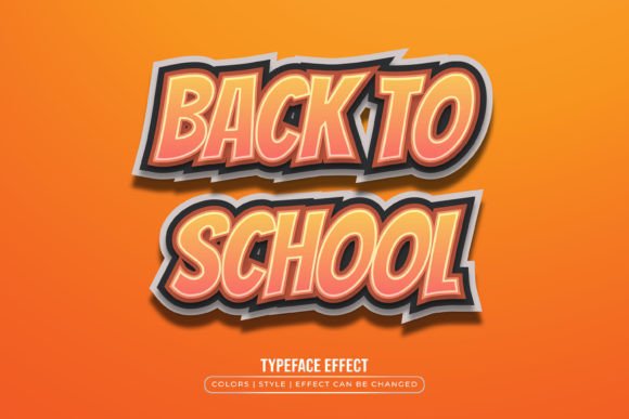 Back to School Text in Cartoon Style: A Flexible, Ready-to-Use Design Asset for Educators and Creators