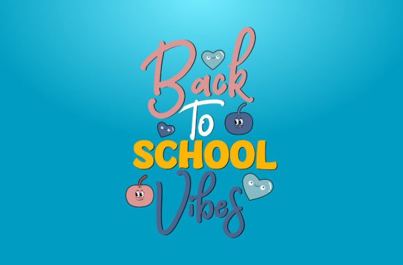Back to School Vibes Hand Drawn SVG