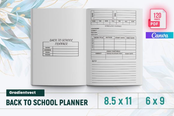 KDP Back to School Planner Canva: Your All-in-One Academic Organization Solution